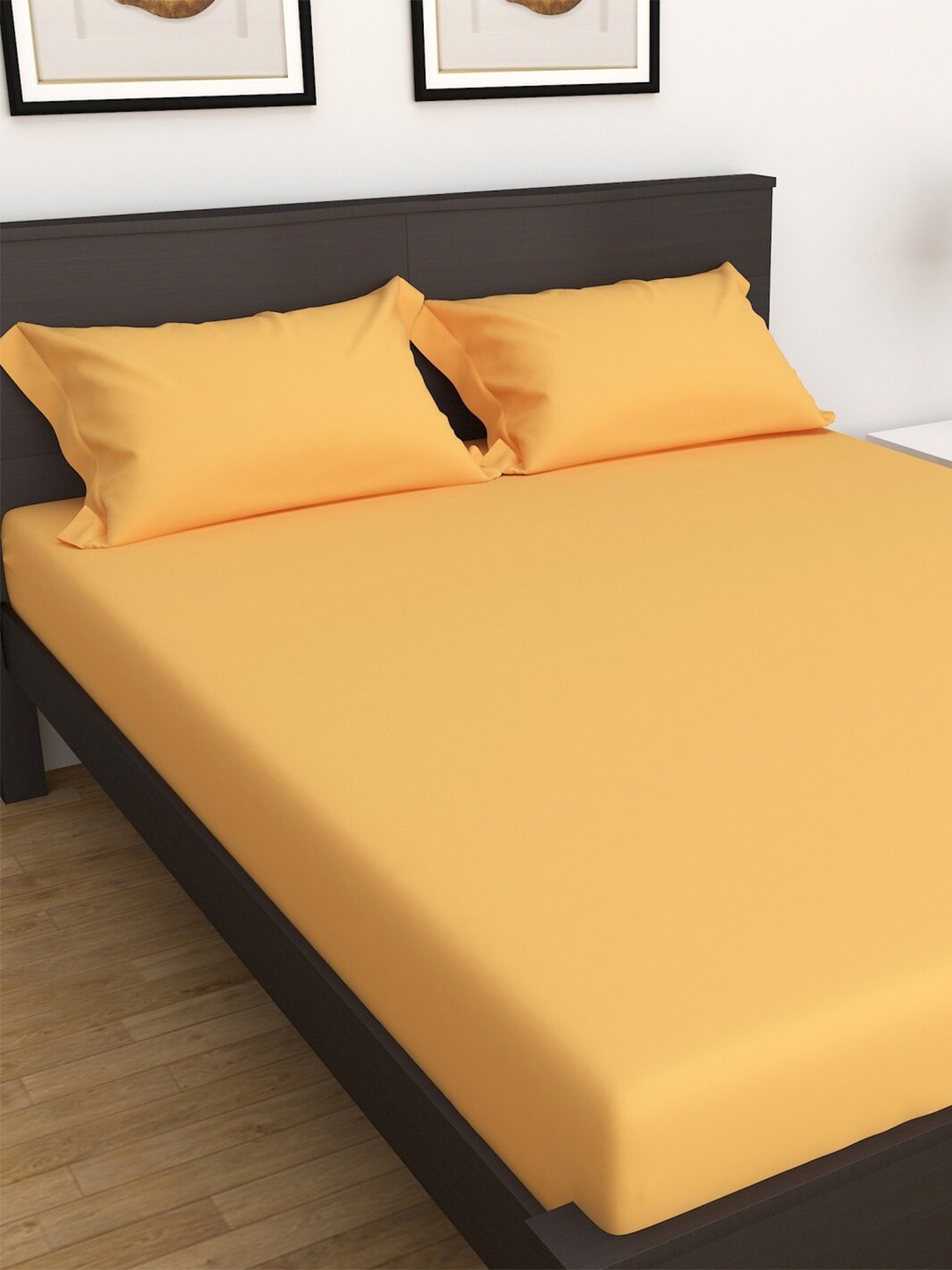 Home Centre Set Of 3Pcs Colour Connect Solid Cotton 154 Tc King Fitted Sheet, Yellow
Home Centre Set Of 3Pcs Colour Connect Solid Cotton 154 Tc King Fitted Sheet, Yellow