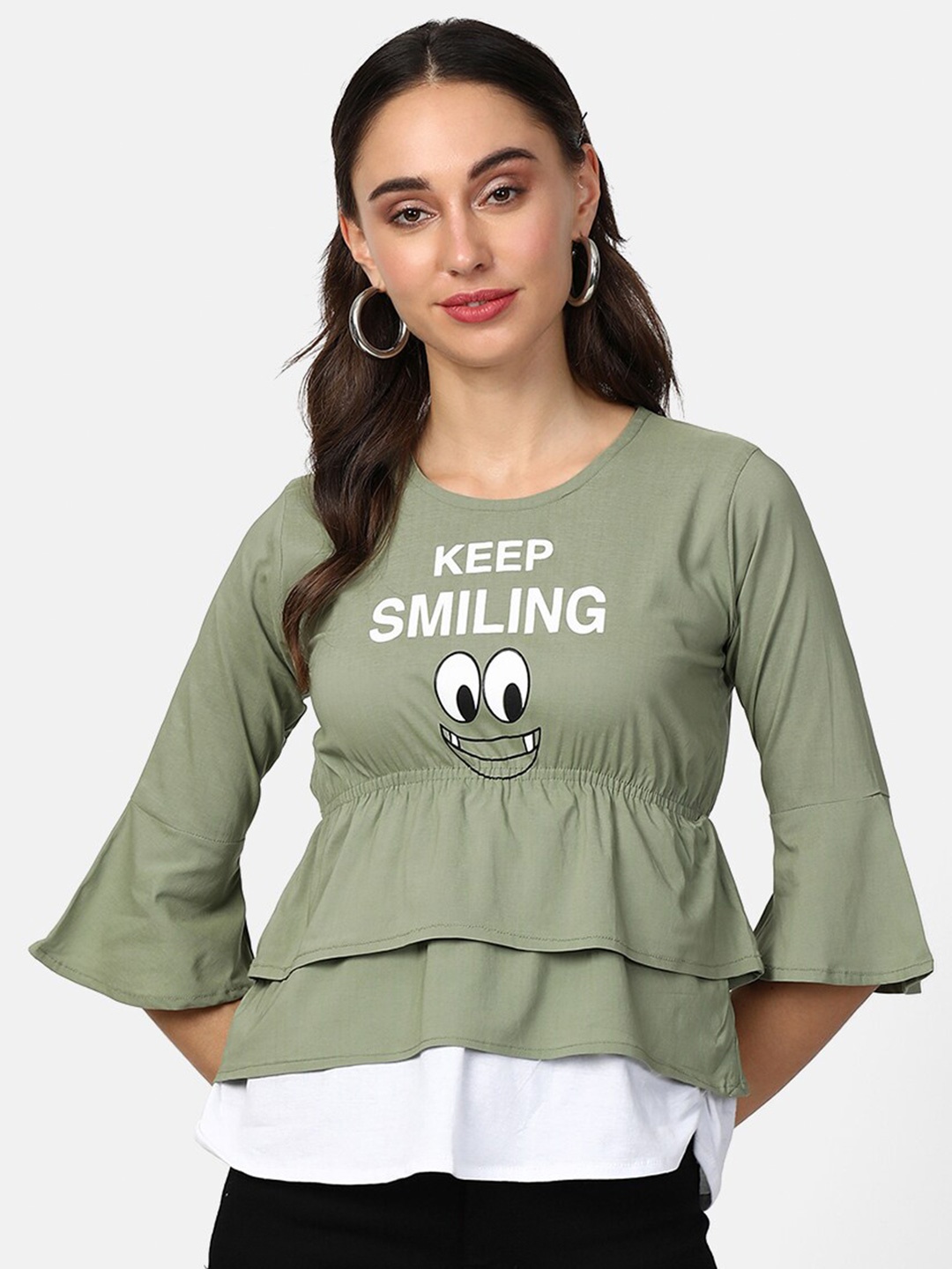 V2 Value & Variety Green Regular Top