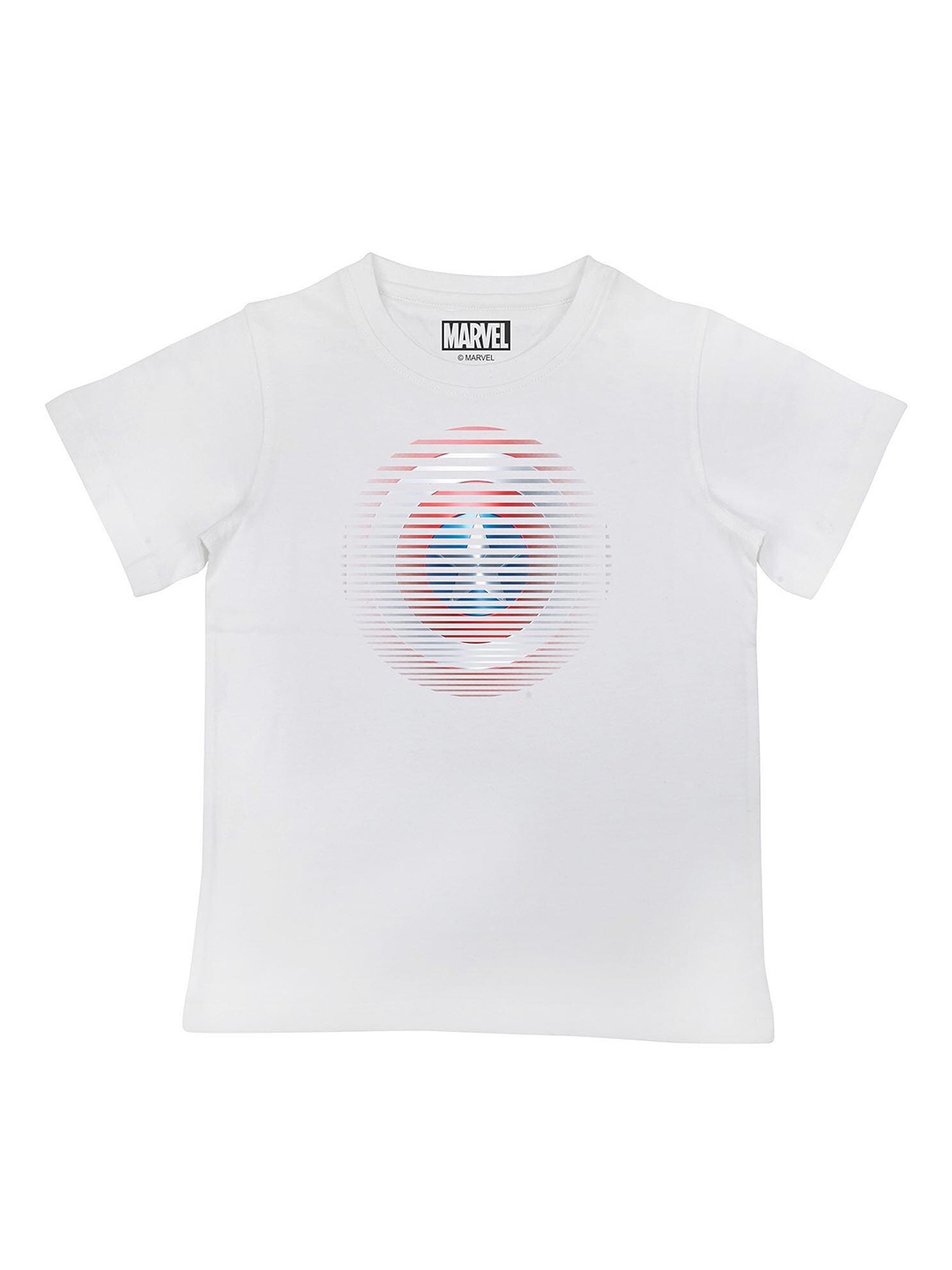 Marvel by Wear Your Mind Boys White Red Captain America Printed Cotton Pure Cotton T-shirt
Marvel by Wear Your Mind Boys White Red Captain America Printed Cotton Pure Cotton T-shirt