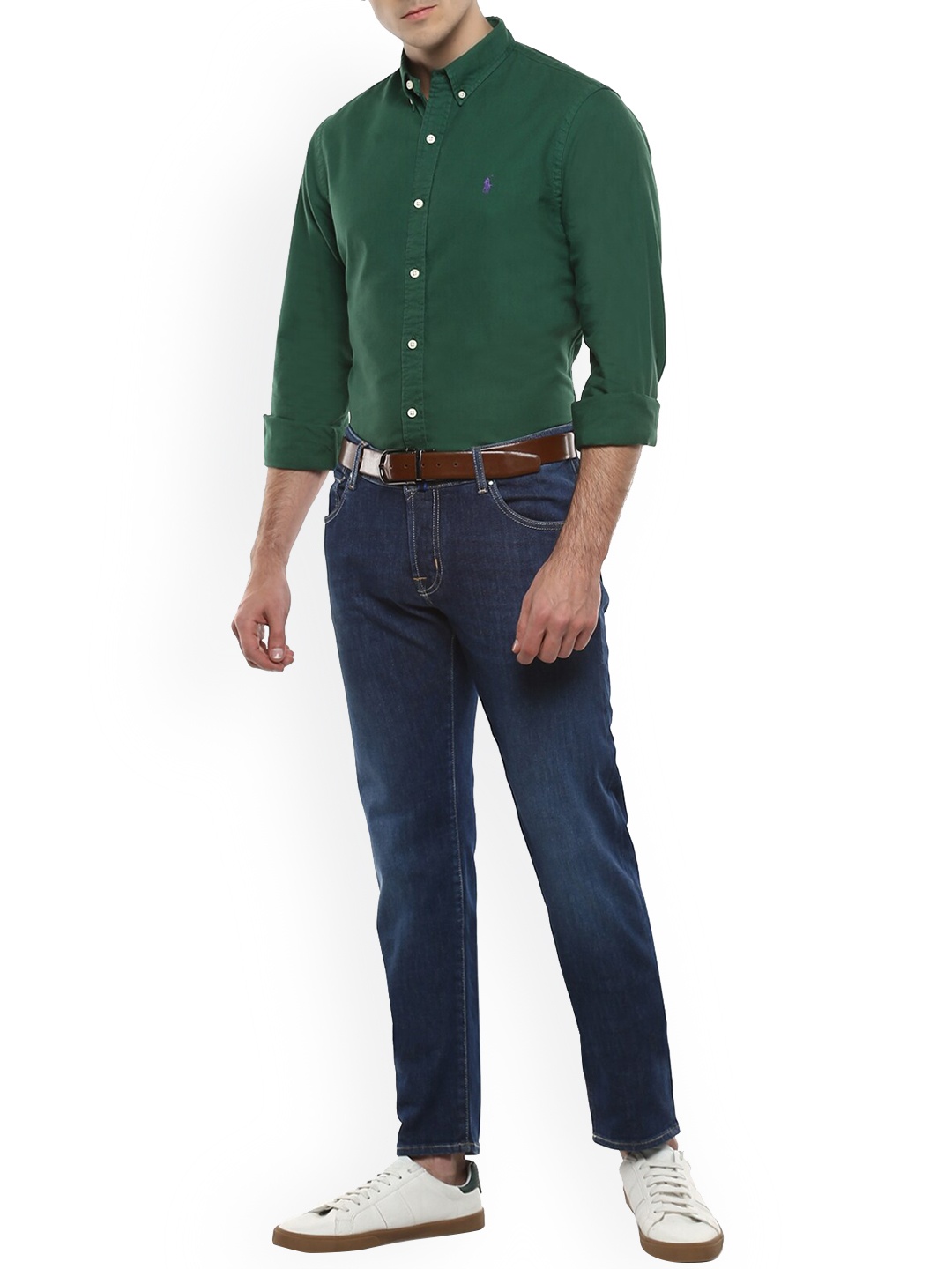 Polo Ralph Lauren Men Green Casual Shirt