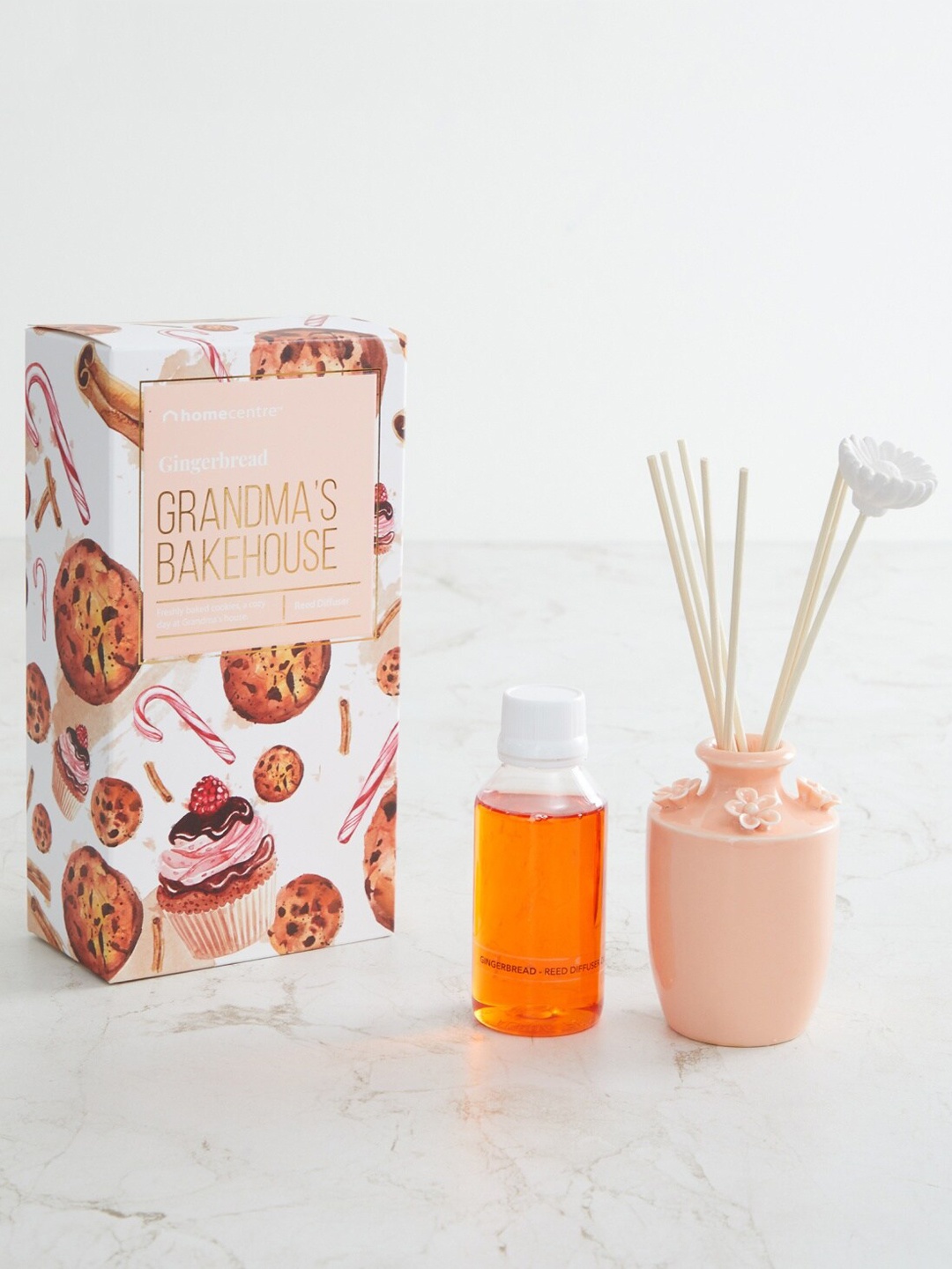 Homecentre Peach-Coloured Redolance Grandmas Bakehouse Gingerbread Reed Diffuser Set
Homecentre Peach-Coloured Redolance Grandmas Bakehouse Gingerbread Reed Diffuser Set