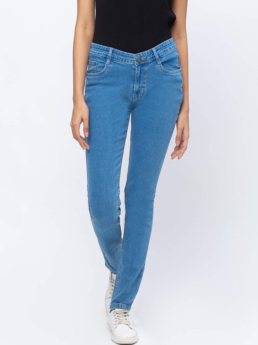 ZOLA Silm Fit Ankle Length Lightweight Jeans, Blue