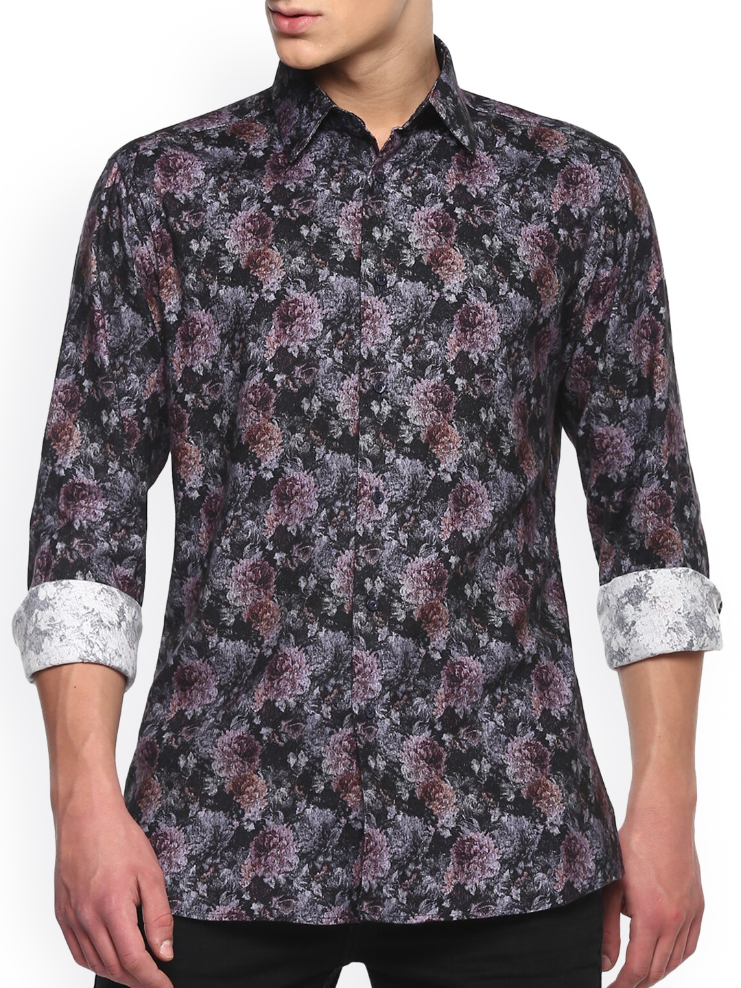 LAGERFELD Men Multi Floral Printed Casual Shirt