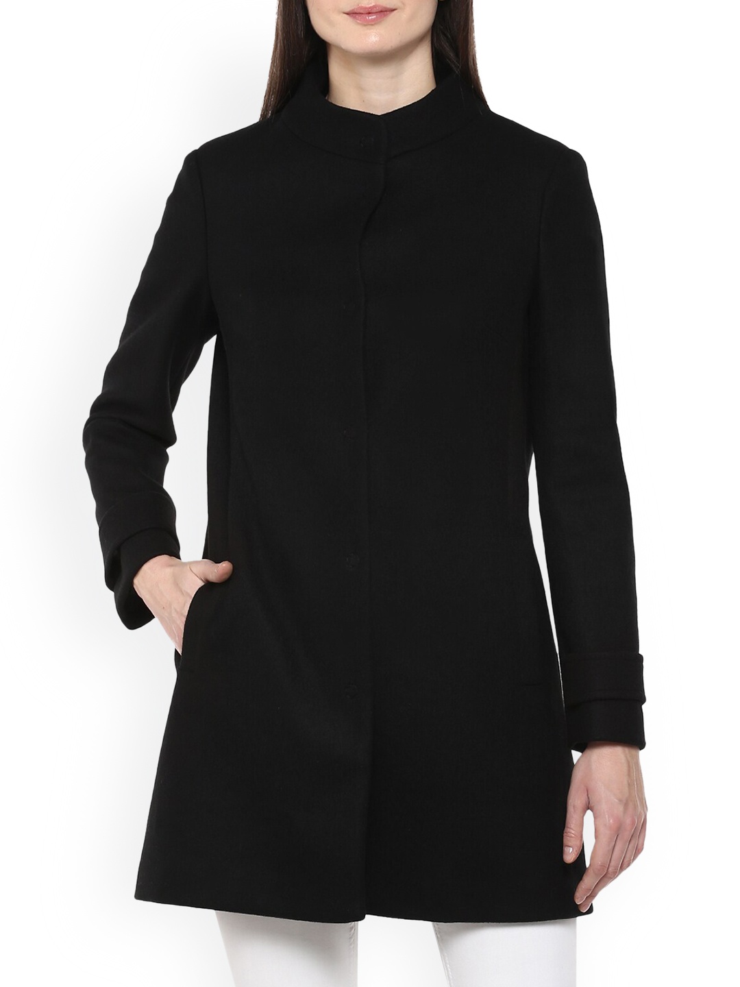 LIU JO Women Black Longline Tailored Jacket