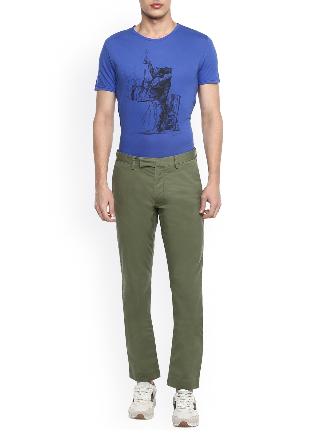 Polo Ralph Lauren Men Green Regular Trousers
