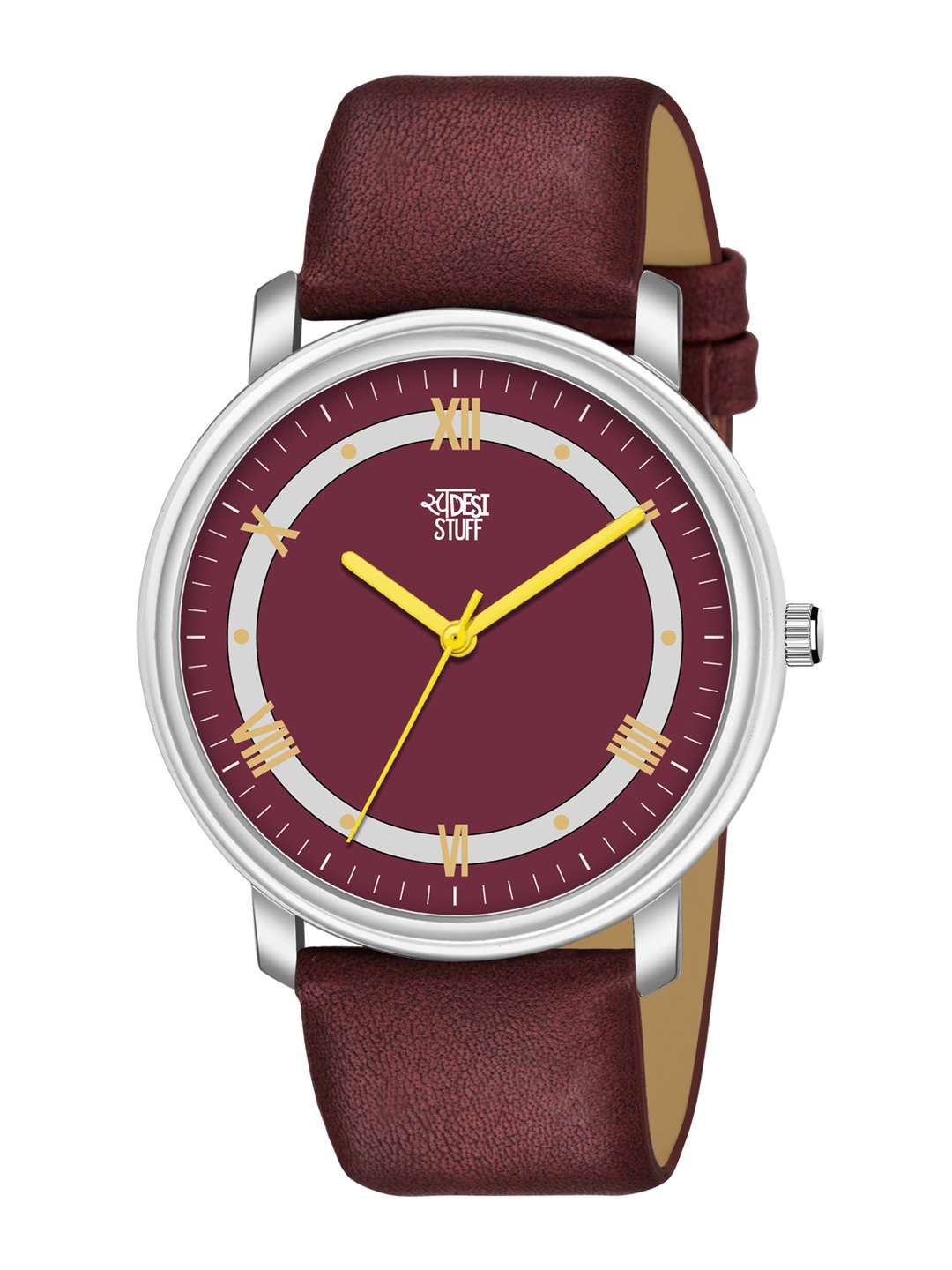 SWADESI STUFF Boys Maroon Printed Dial & Red Leather Straps Analogue Watch FOX 46-Maroon
SWADESI STUFF Boys Maroon Printed Dial & Red Leather Straps Analogue Watch FOX 46-Maroon