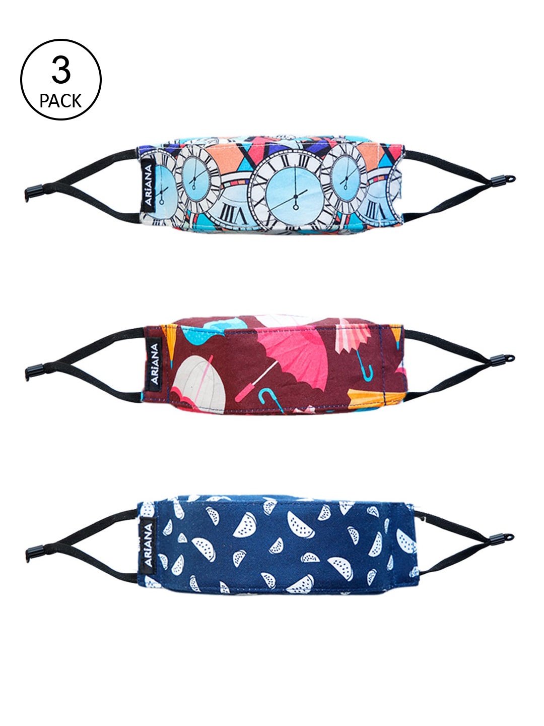Ariana Unisex Pack Of 3 Printed 7-Ply 5 Layer SSMMS Filter Reusable Pure Cotton Protective Outdoor Masks, Maroon
Ariana Unisex Pack Of 3 Printed 7-Ply 5 Layer SSMMS Filter Reusable Pure Cotton Protective Outdoor Masks, Maroon