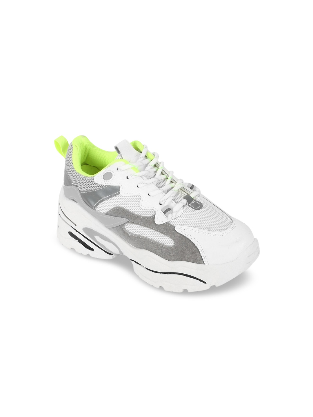 Truffle Collection Women White Colourblocked Sneakers