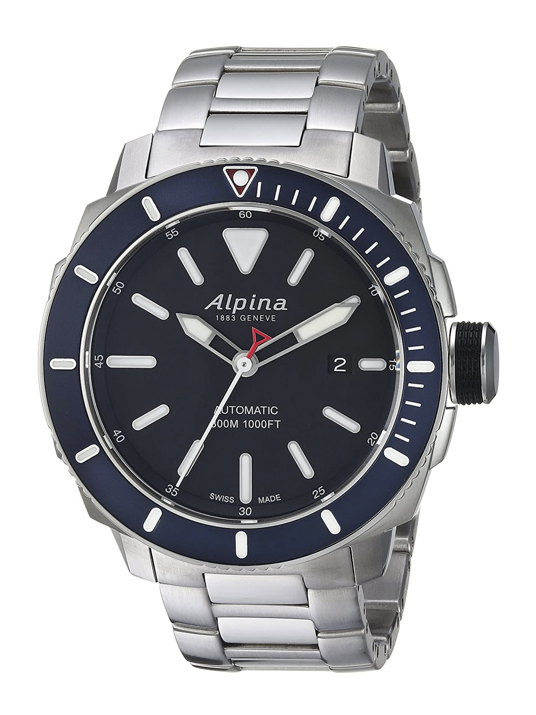 Alpina Men Black Dial & Silver Toned Automatic Motion Powered Watch AL-525LBN4V6B-Black
Alpina Men Black Dial & Silver Toned Automatic Motion Powered Watch AL-525LBN4V6B-Black