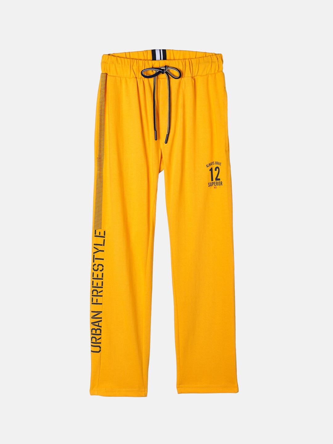 Monte Carlo Boys Mustard Yellow Solid Track Pants