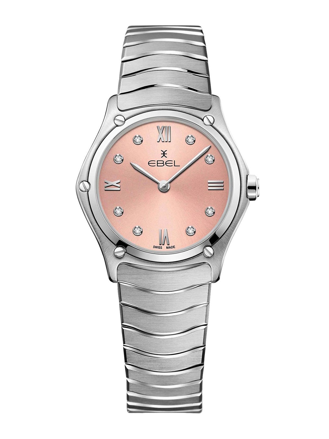 EBEL Women Pink Embellished Dial & Silver Toned Stainless Steel Bracelet Style Straps Analogue Watch
EBEL Women Pink Embellished Dial & Silver Toned Stainless Steel Bracelet Style Straps Analogue Watch