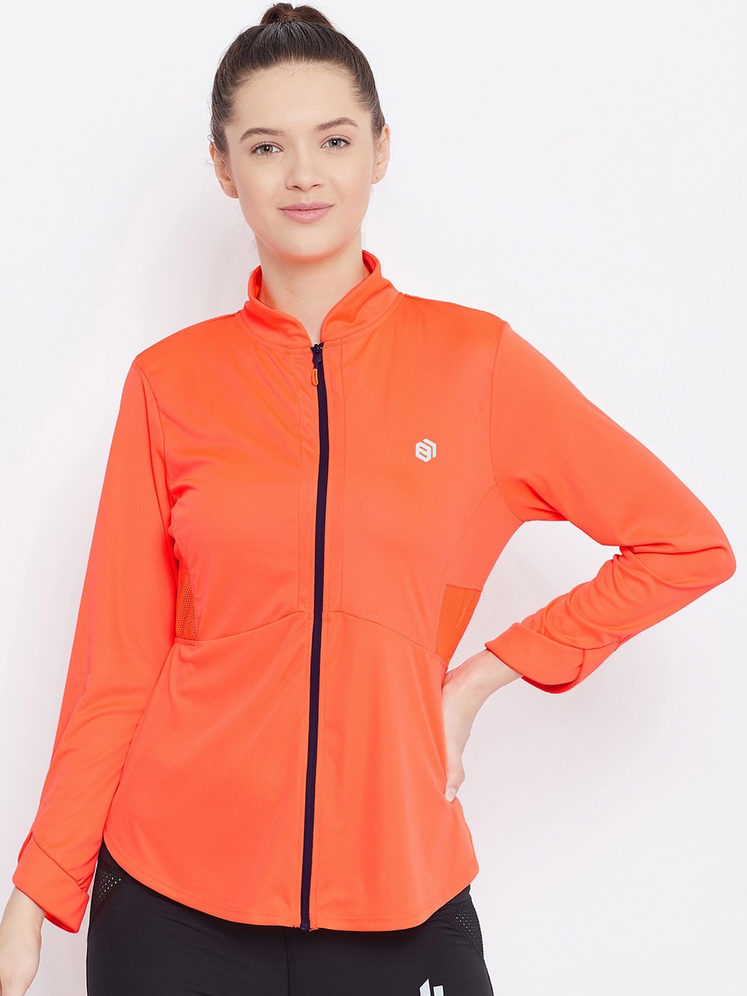 Bishop Cotton Women Orange Lightweight Sporty Jacket