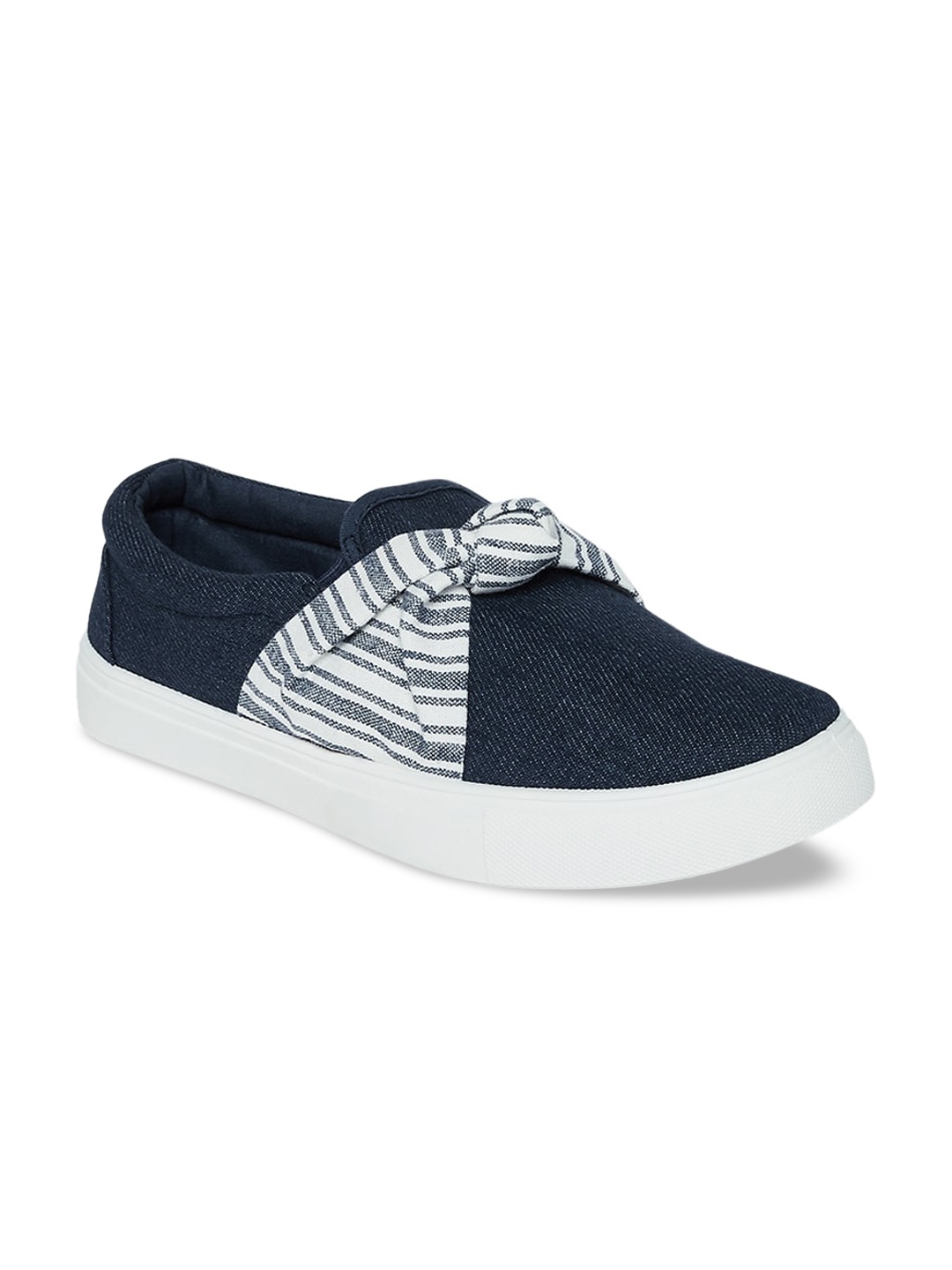 Forever Glam by Pantaloons Women Navy Blue Slip-On Sneakers