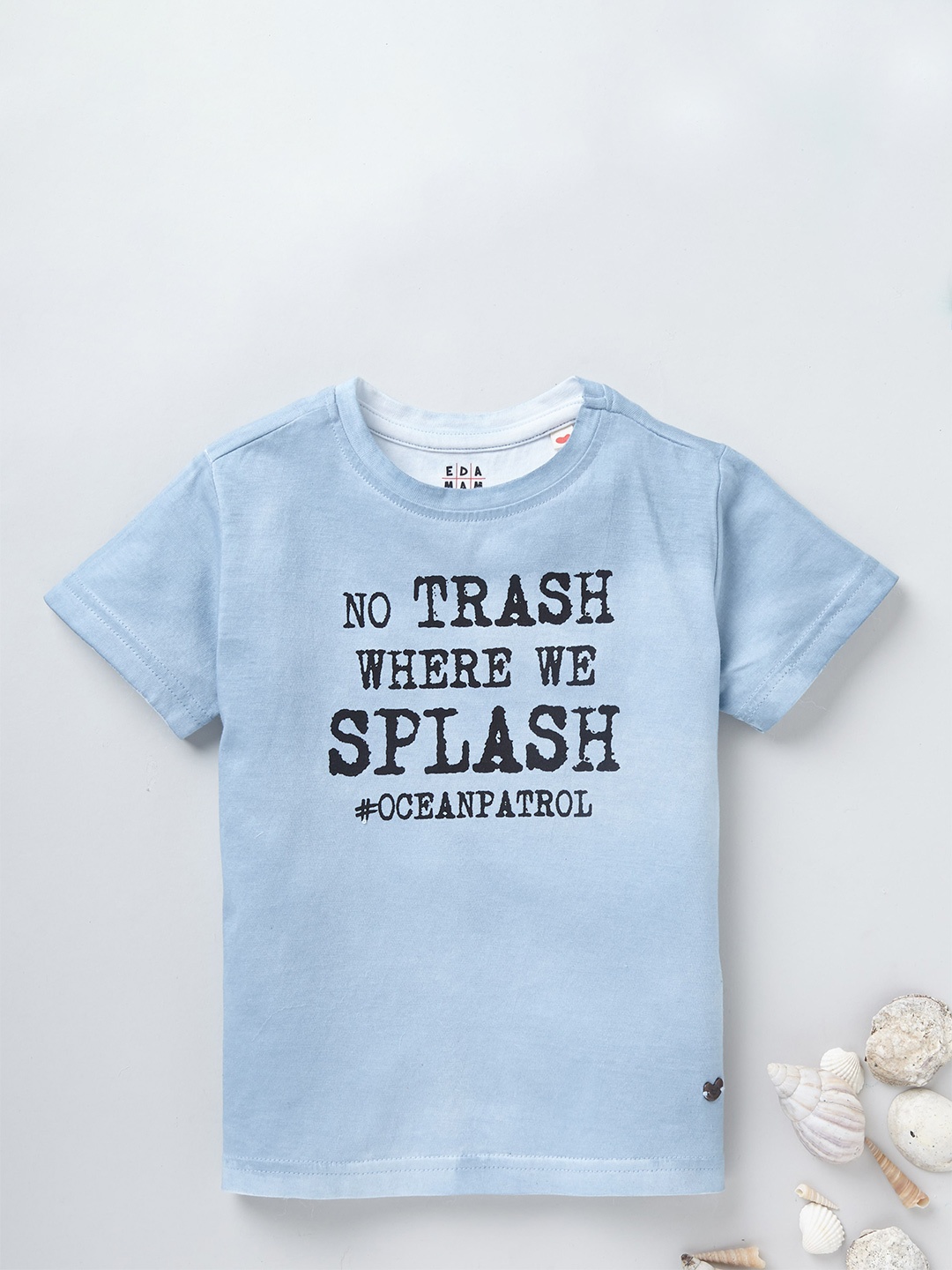 Ed-a-Mamma Boys Blue Typography Printed Dyed Pure Cotton Sustainable Pure Cotton T-shirt
Ed-a-Mamma Boys Blue Typography Printed Dyed Pure Cotton Sustainable Pure Cotton T-shirt