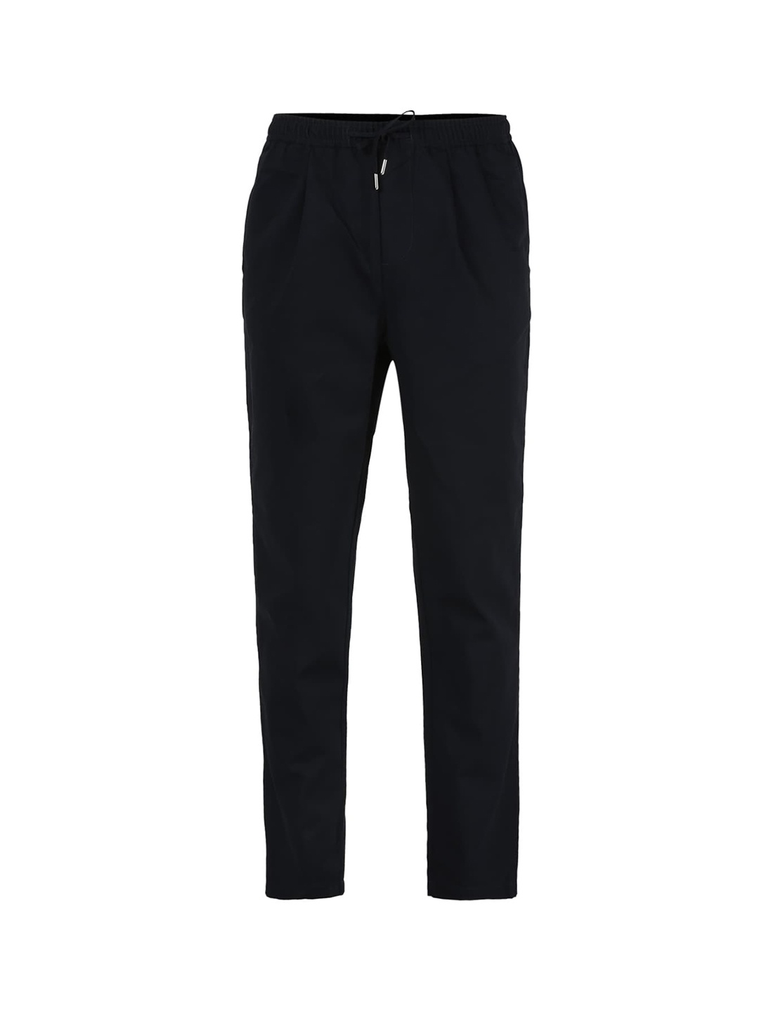 Fred Perry Men Navy Blue Straight Fit Regular Trousers