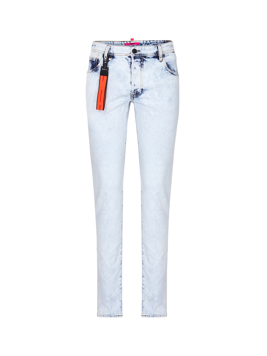 Tramarossa Men Blue Heavy Faded Mid Rise Clean look Slim Fit Jeans