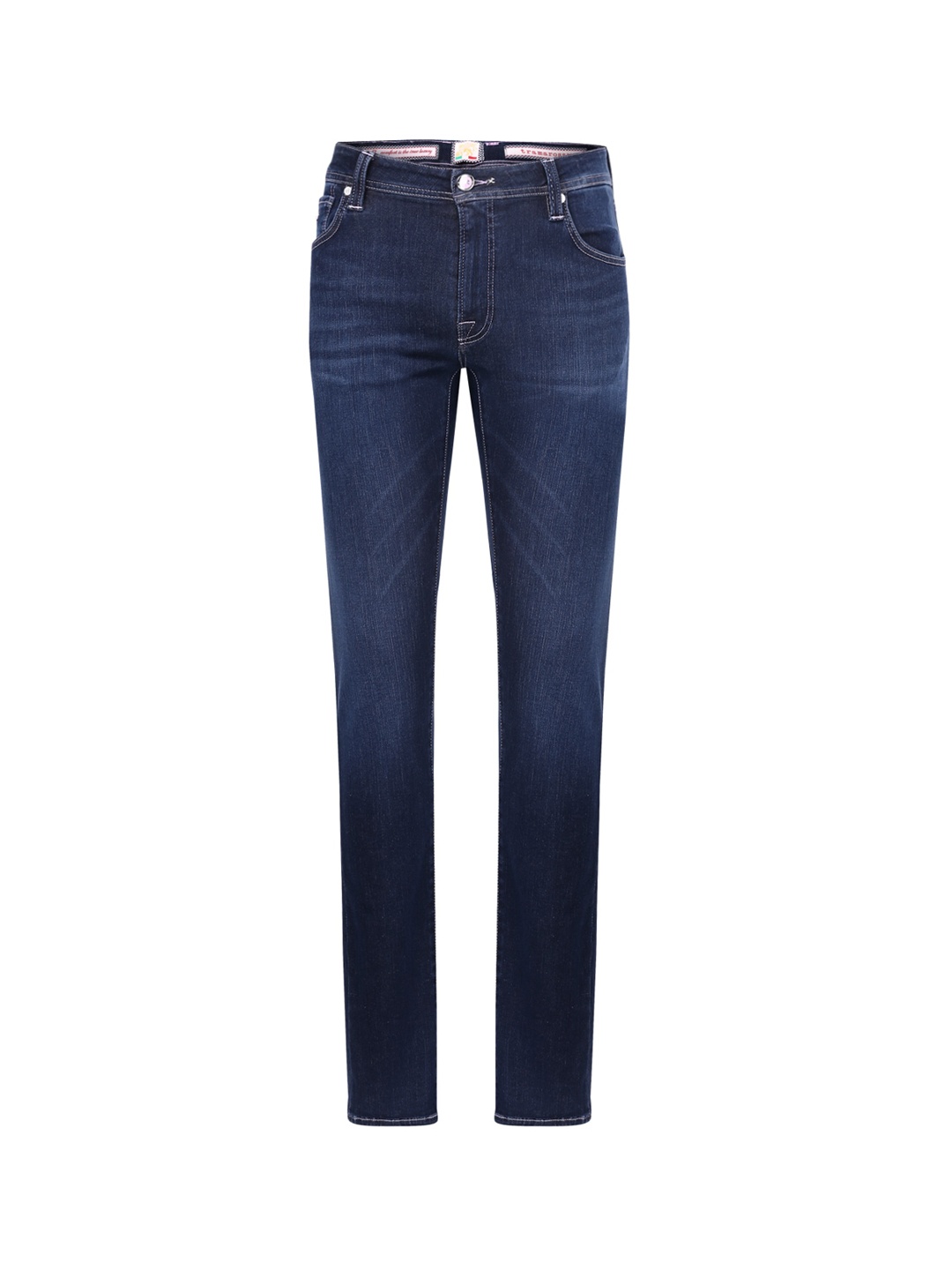 Tramarossa Men Blue Light Clean Look Fade Slim Fit Jeans