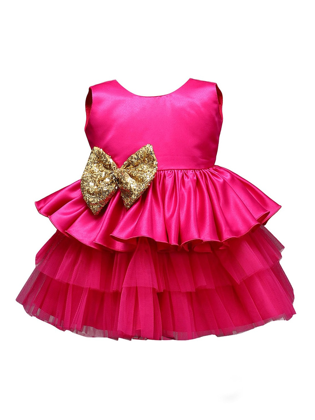 The Magic Wand Magenta Net Dress