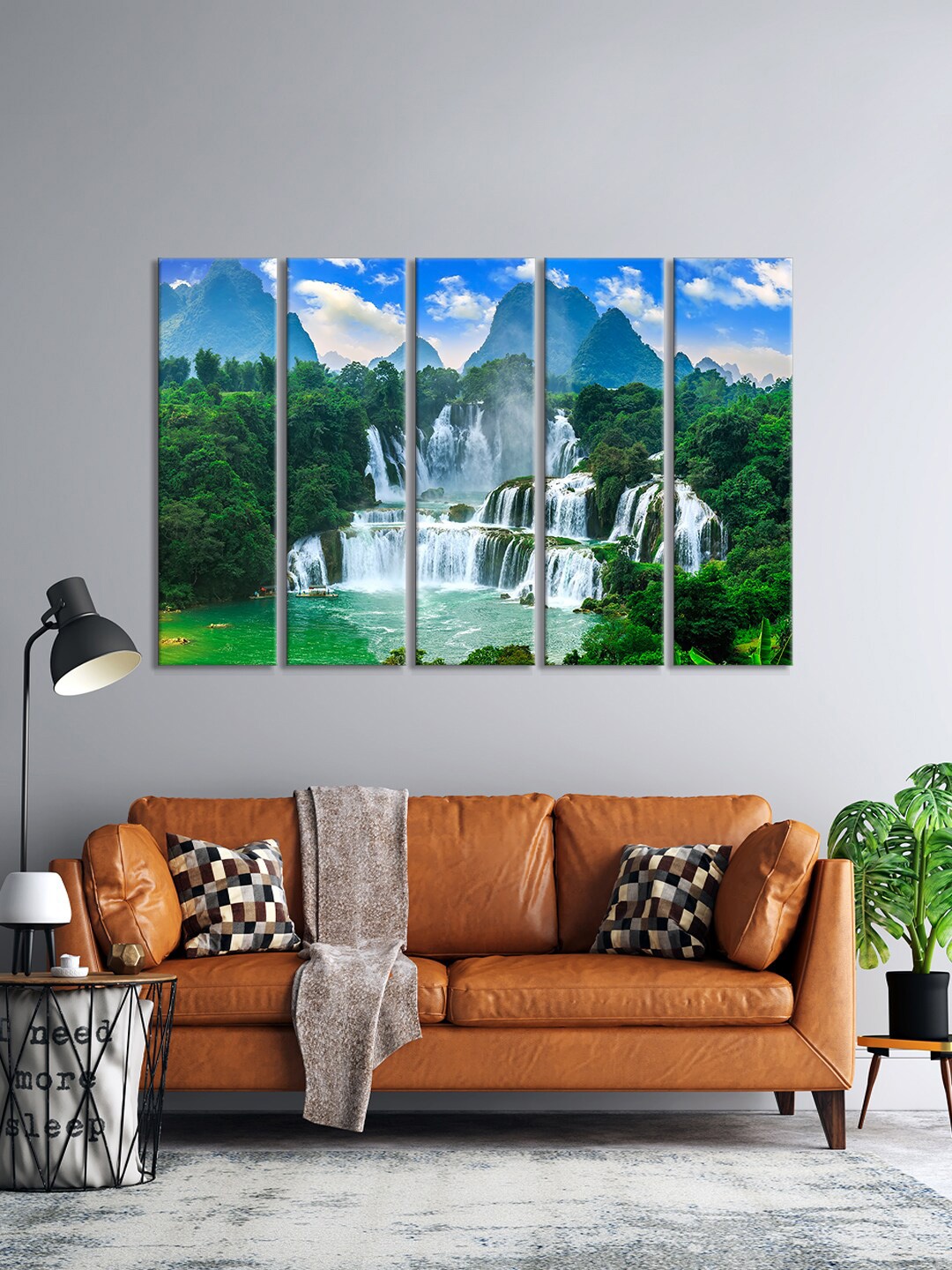 999Store Set Of 5 Green & Blue Mountain View Waterfall Nature Wall Art Frames
999Store Set Of 5 Green & Blue Mountain View Waterfall Nature Wall Art Frames