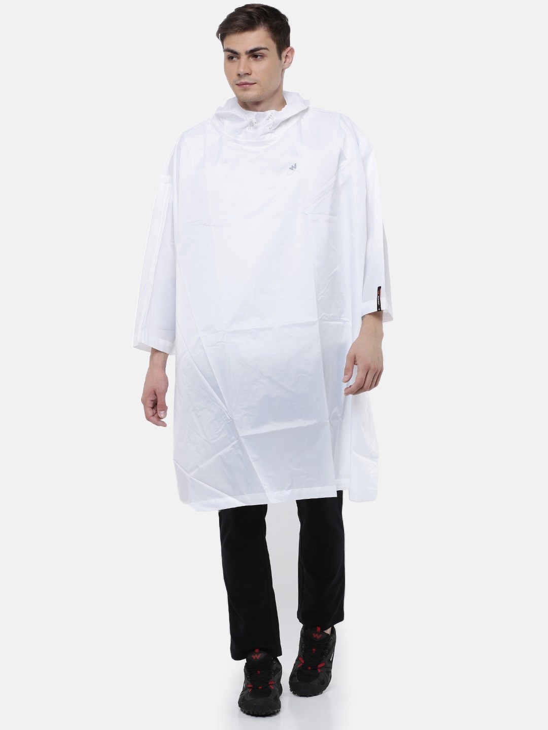 Wildcraft Unisex White Solid Rain Poncho Jacket