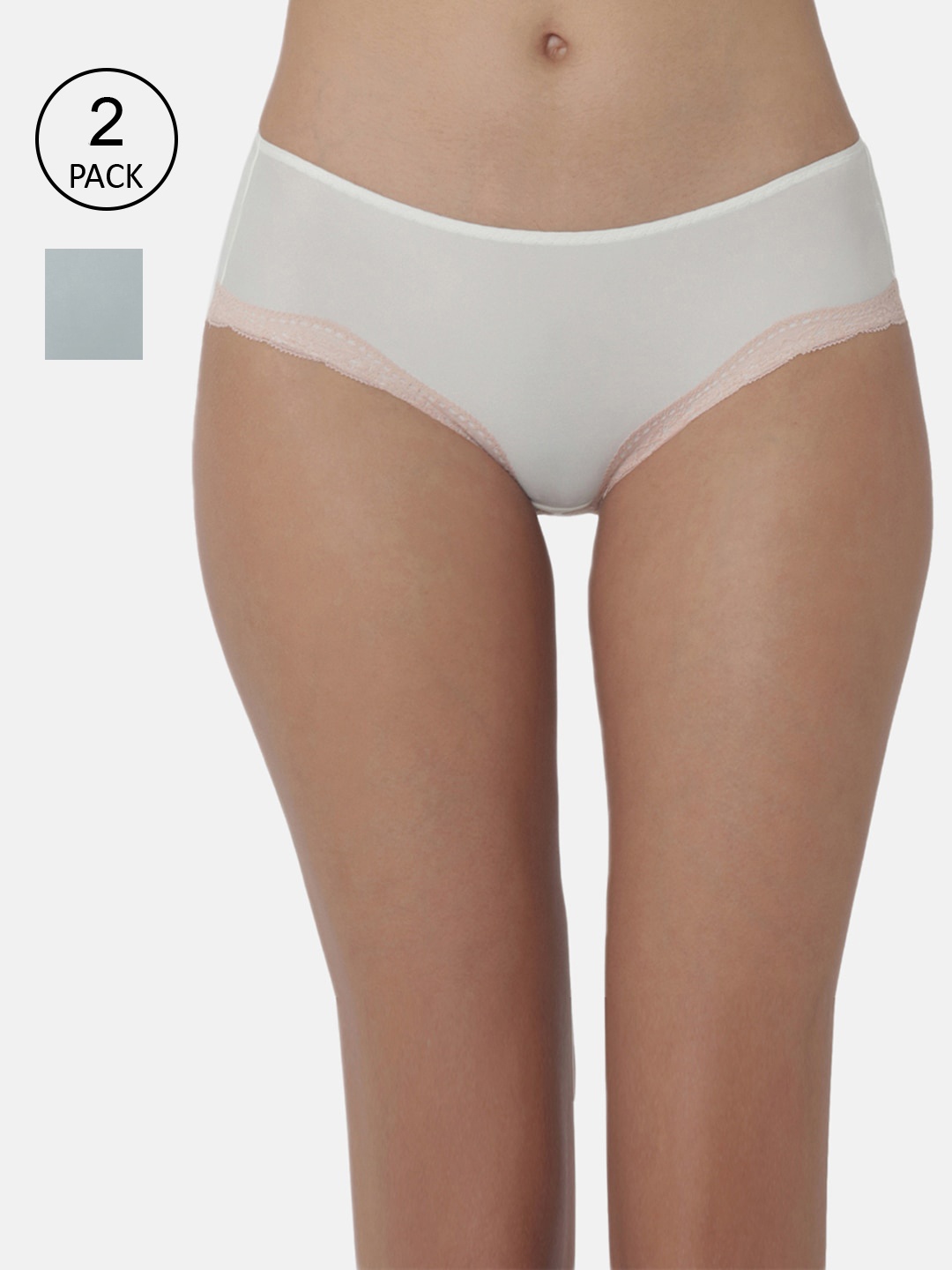 Triumph Stretty 124 Hipster Independent Everyday Lace Brief - Pack of 2, Assorted