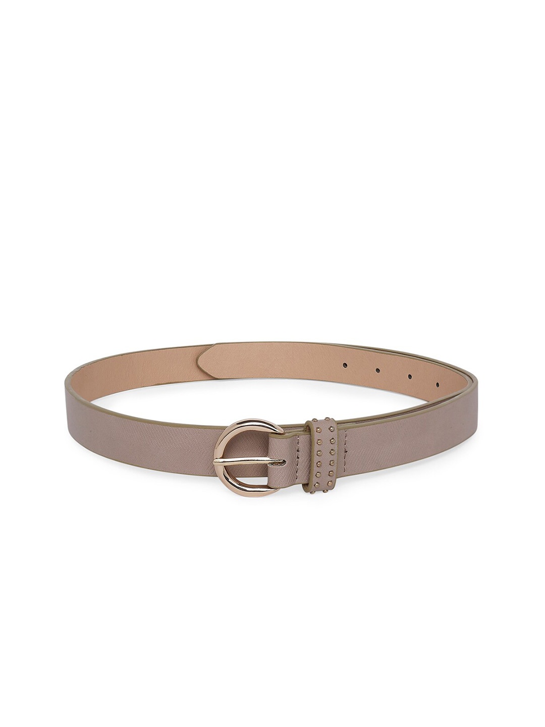 Forever Glam by Pantaloons Women Dusty Pink Textured Slim Belt