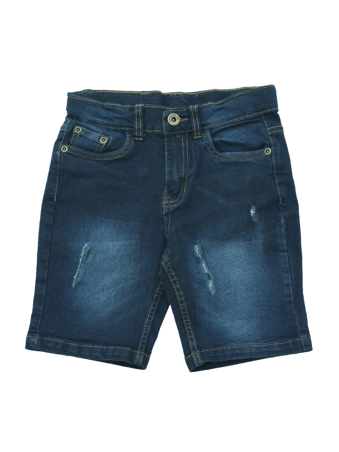 Lil Lollipop Boys Blue Mid-Rise Denim Regular Shorts