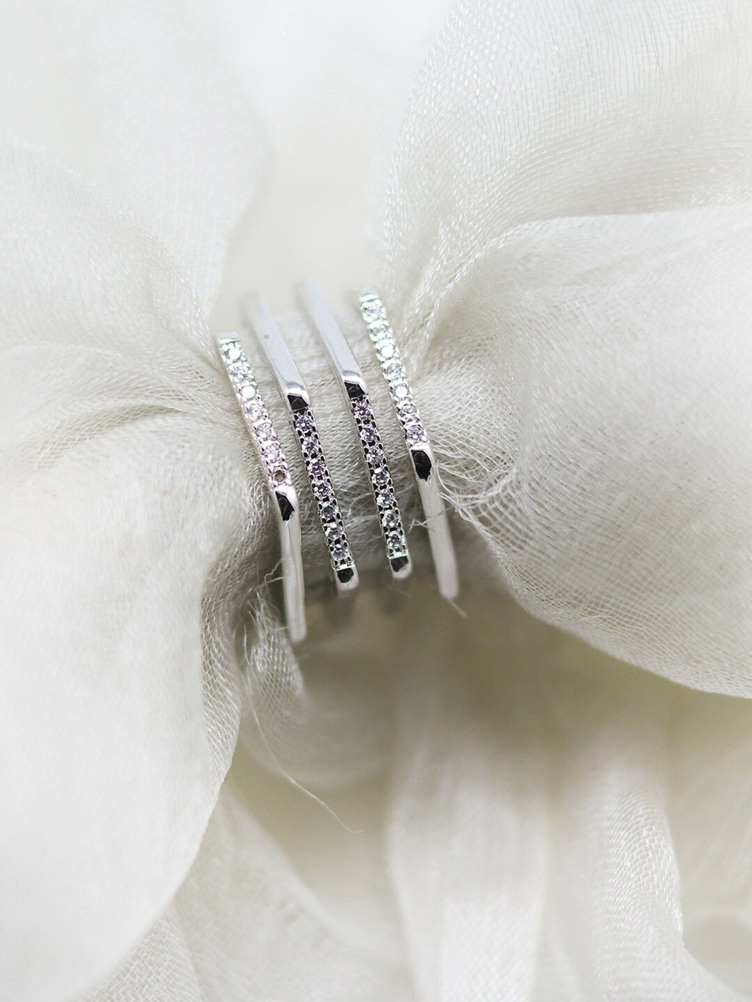 JOKER & WITCH Silver-Toned Rhinestones-Studded Finger Ring
JOKER & WITCH Silver-Toned Rhinestones-Studded Finger Ring