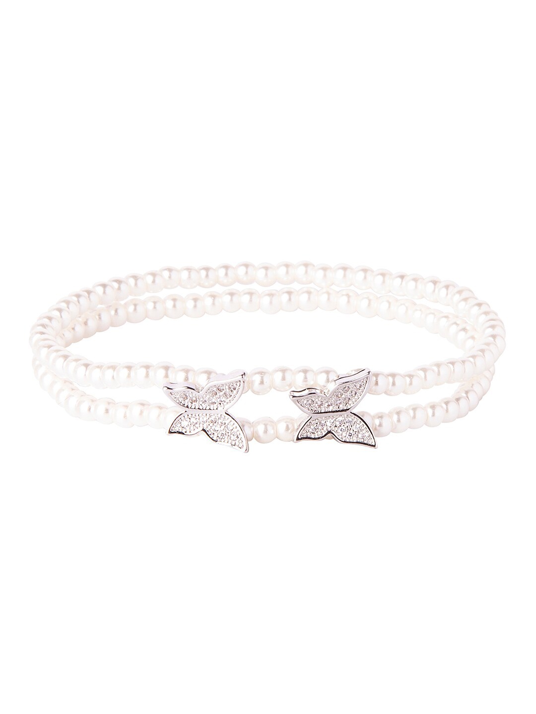 Moon Dust Women Silver-Toned & White Brass American Diamond Silver-Plated Charm Bracelet
Moon Dust Women Silver-Toned & White Brass American Diamond Silver-Plated Charm Bracelet