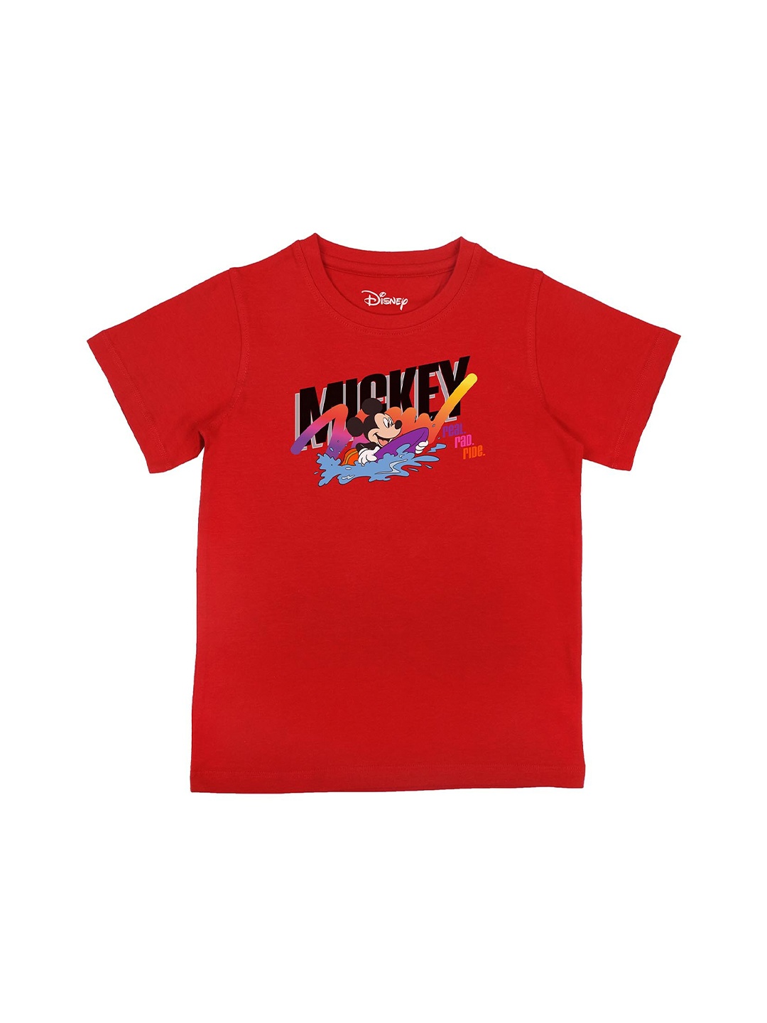 Disney by Wear Your Mind Boys Red Pure Cotton Mickey Mouse Printed Pure Cotton T-shirt
Disney by Wear Your Mind Boys Red Pure Cotton Mickey Mouse Printed Pure Cotton T-shirt