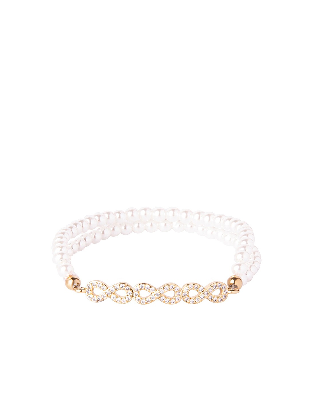 Moon Dust Women Gold-Toned & White Brass American Diamond Gold-Plated Charm Bracelet
Moon Dust Women Gold-Toned & White Brass American Diamond Gold-Plated Charm Bracelet