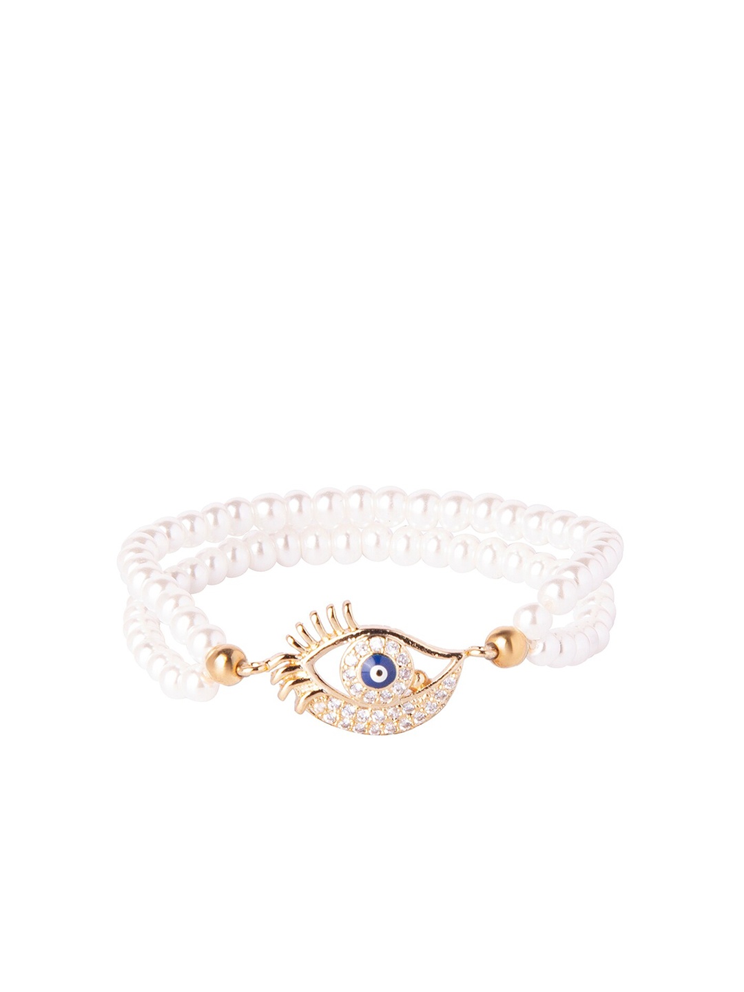 Moon Dust Women Gold-Toned & White Brass American Diamond Gold-Plated Charm Bracelet
Moon Dust Women Gold-Toned & White Brass American Diamond Gold-Plated Charm Bracelet