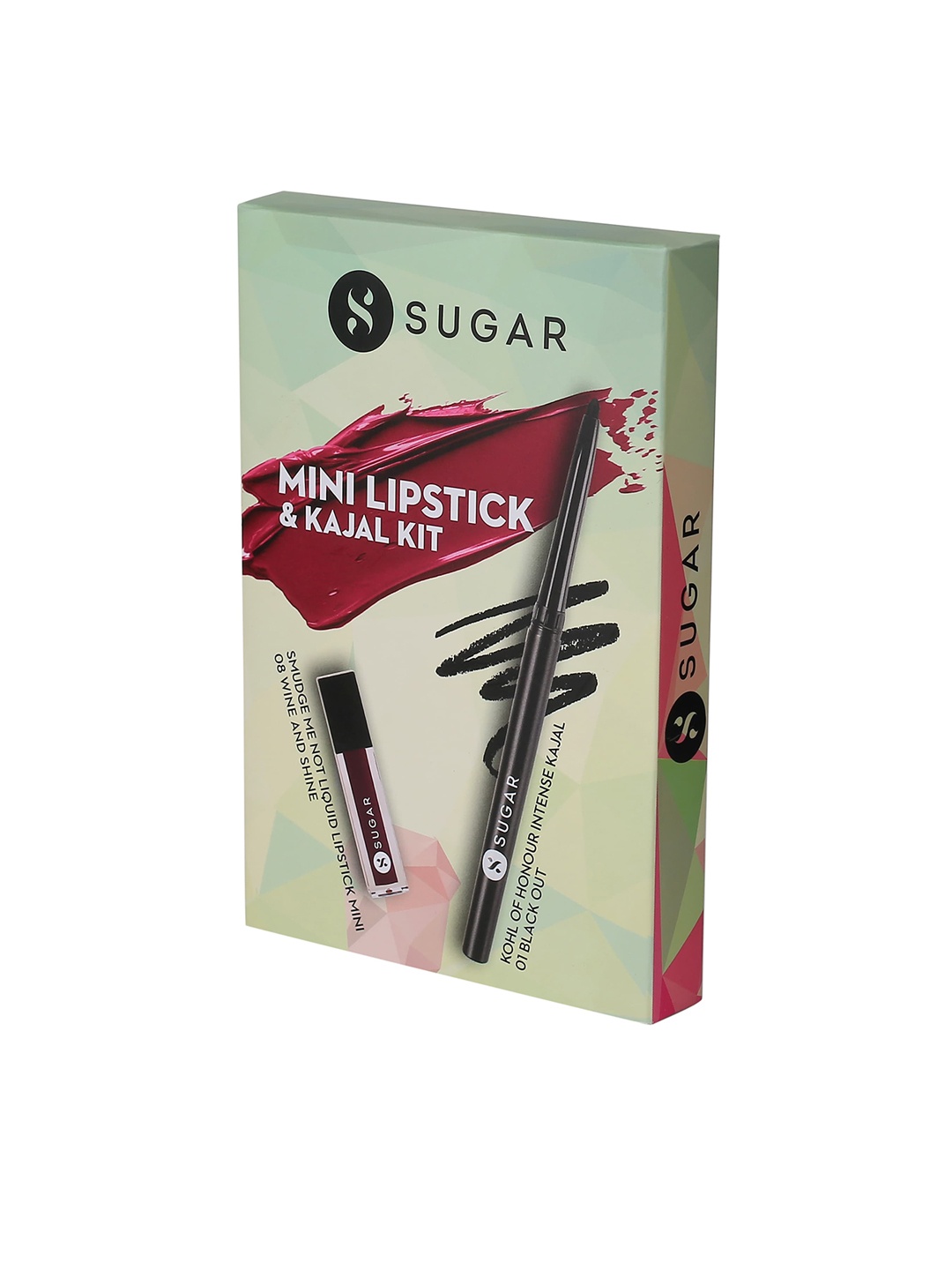 SUGAR Set of Kohl Of Honour Intense Kajal 01 & Smudge Me Not Liquid Mini Lipstick 08, Black
SUGAR Set of Kohl Of Honour Intense Kajal 01 & Smudge Me Not Liquid Mini Lipstick 08, Black