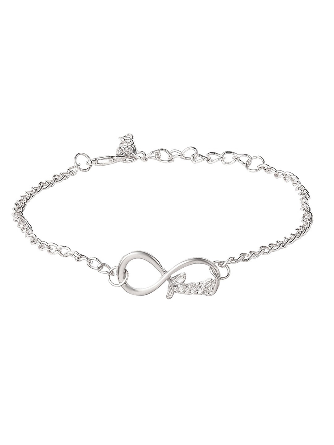 Moon Dust Women Silver-Toned Brass American Diamond Silver-Plated Charm Bracelet
Moon Dust Women Silver-Toned Brass American Diamond Silver-Plated Charm Bracelet