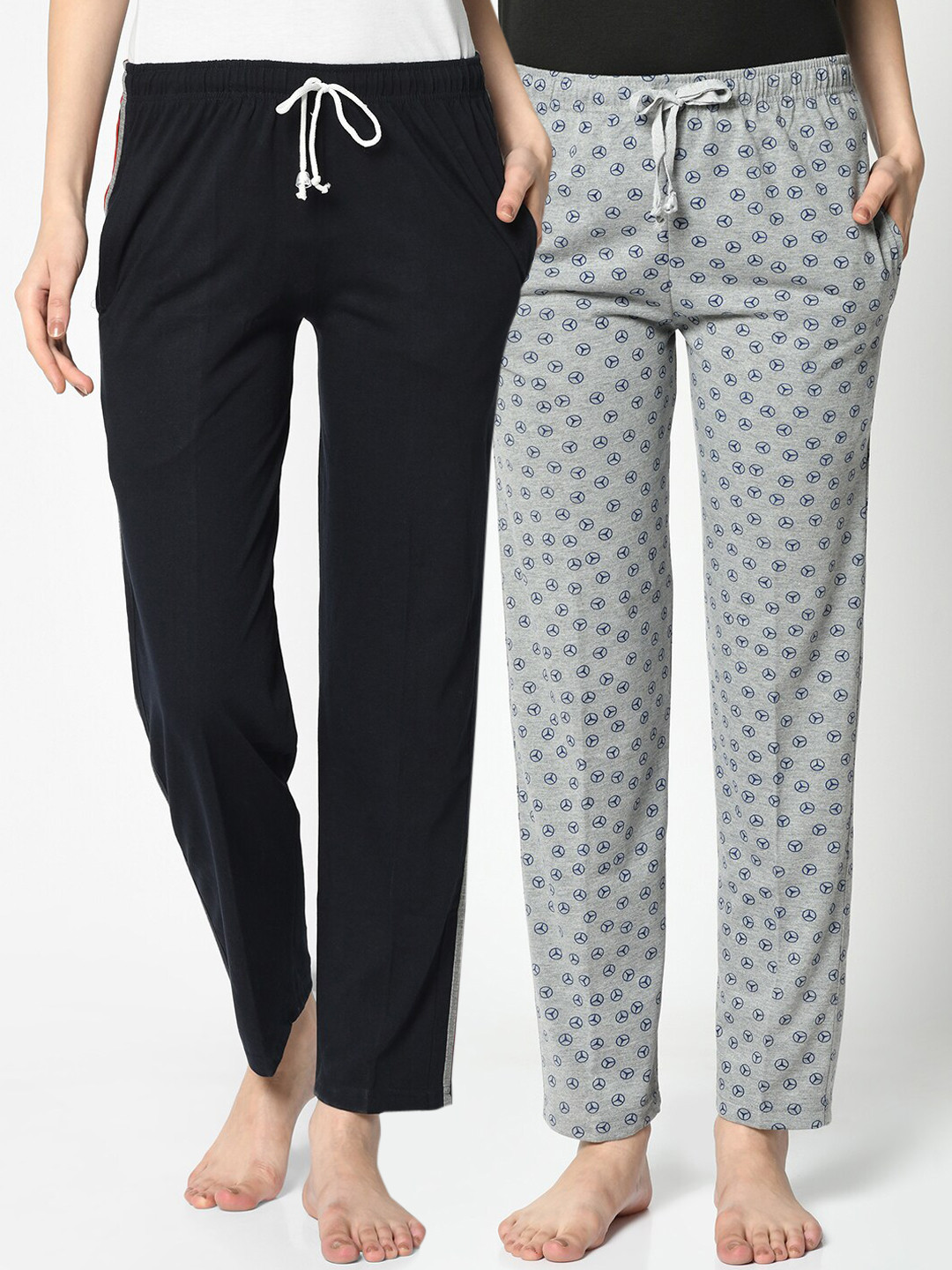 VIMAL JONNEY Women Pack Of 2 Lounge Pants, Grey
VIMAL JONNEY Women Pack Of 2 Lounge Pants, Grey