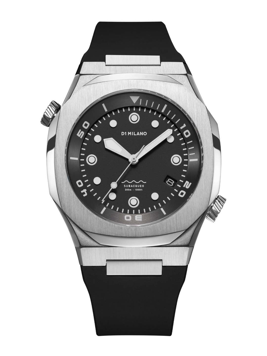 D1 Milano Men Deep Black Subacqueo Matte Dial Silicone Strap Analogue Watch DVRJ01
D1 Milano Men Deep Black Subacqueo Matte Dial Silicone Strap Analogue Watch DVRJ01