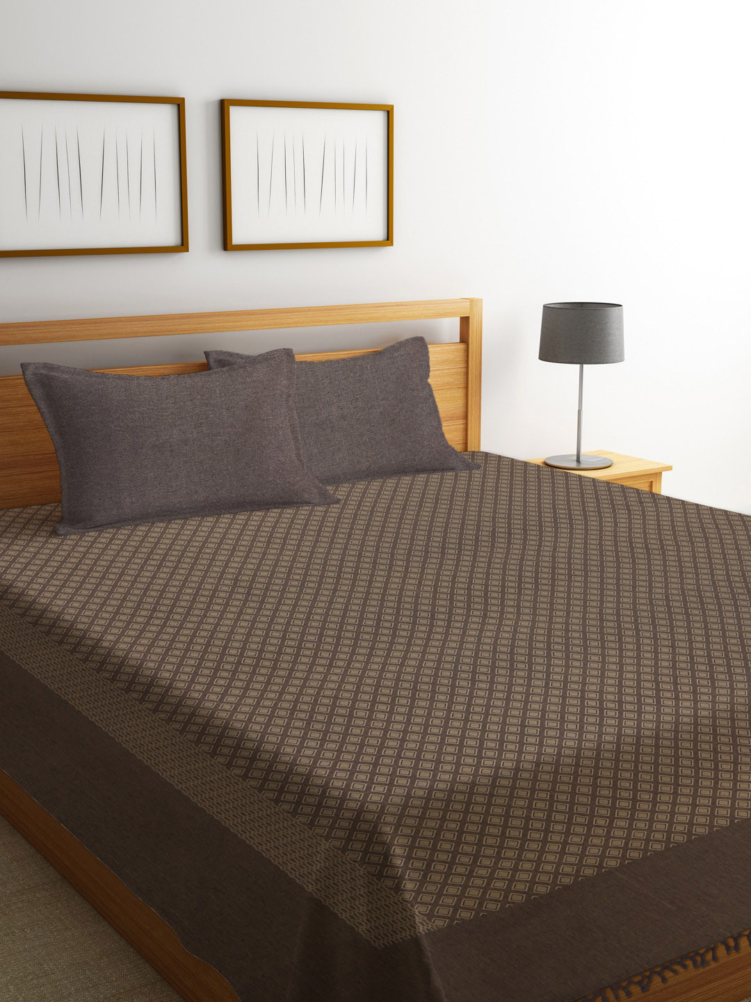 NEUDIS Brown & Beige Hand Woven Jacquard Premium Cotton Double Bed Cover With 2 Pillow Covers
NEUDIS Brown & Beige Hand Woven Jacquard Premium Cotton Double Bed Cover With 2 Pillow Covers