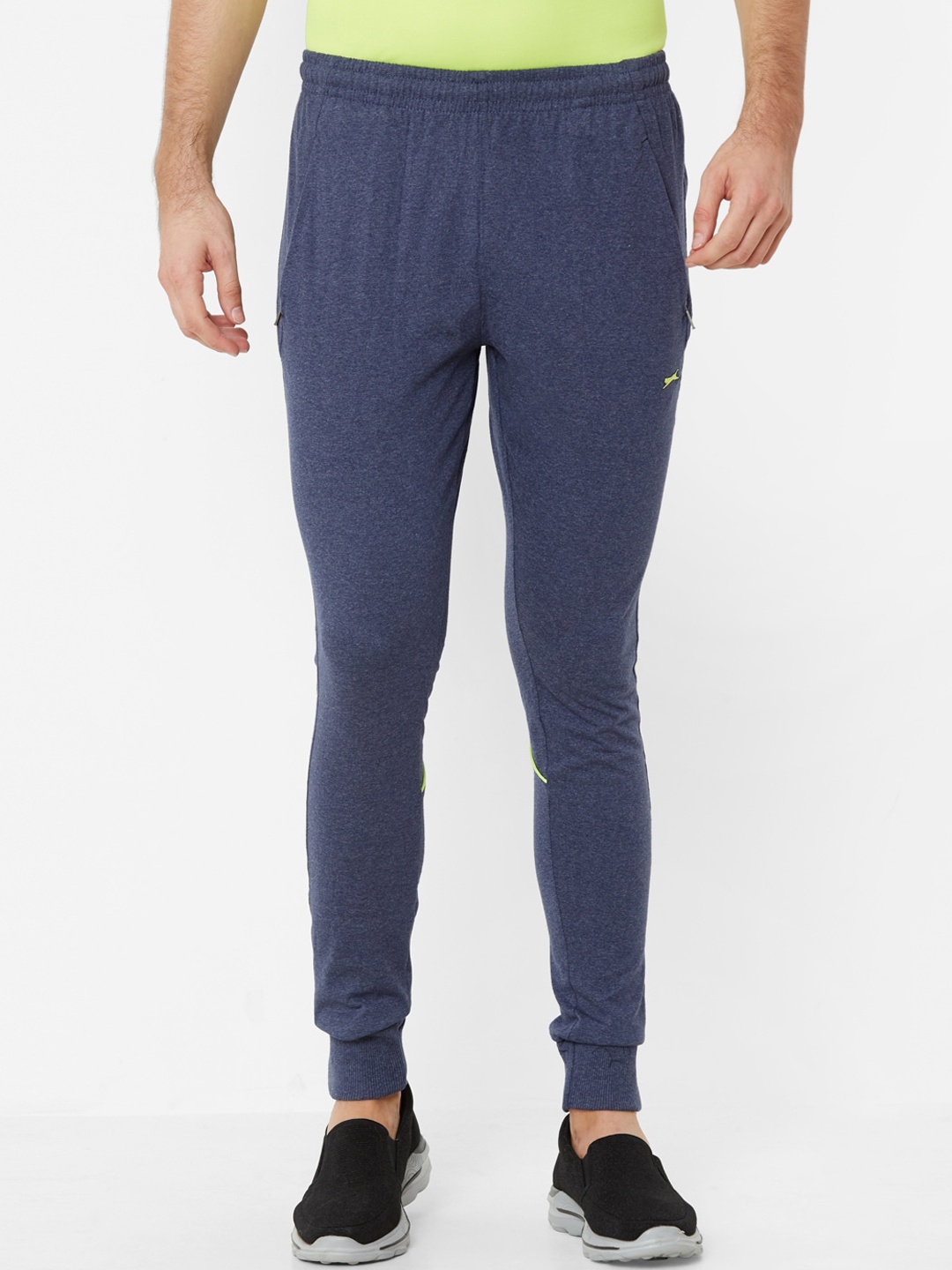 Black Panther Men Blue Solid Slim-Fit Jogger