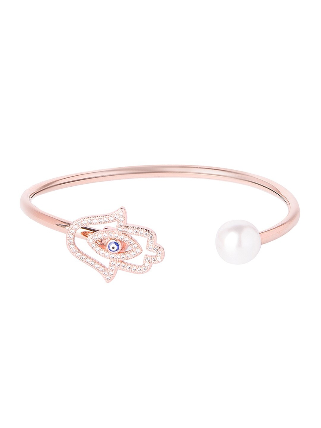 Moon Dust Women Rose Gold & White Brass American Diamond Rose Gold-Plated Charm Bracelet
Moon Dust Women Rose Gold & White Brass American Diamond Rose Gold-Plated Charm Bracelet