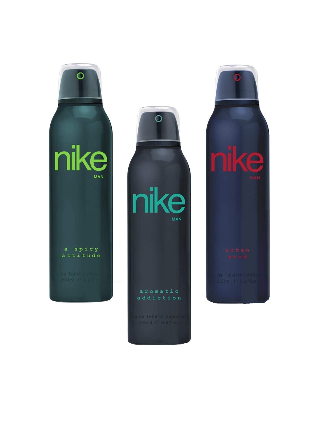 Nike Pack Of 3 Man Spicy Attitude, Aromatic Addiction, Urban Wood Deodorant- 200ml Each, Navy blue
Nike Pack Of 3 Man Spicy Attitude, Aromatic Addiction, Urban Wood Deodorant- 200ml Each, Navy blue