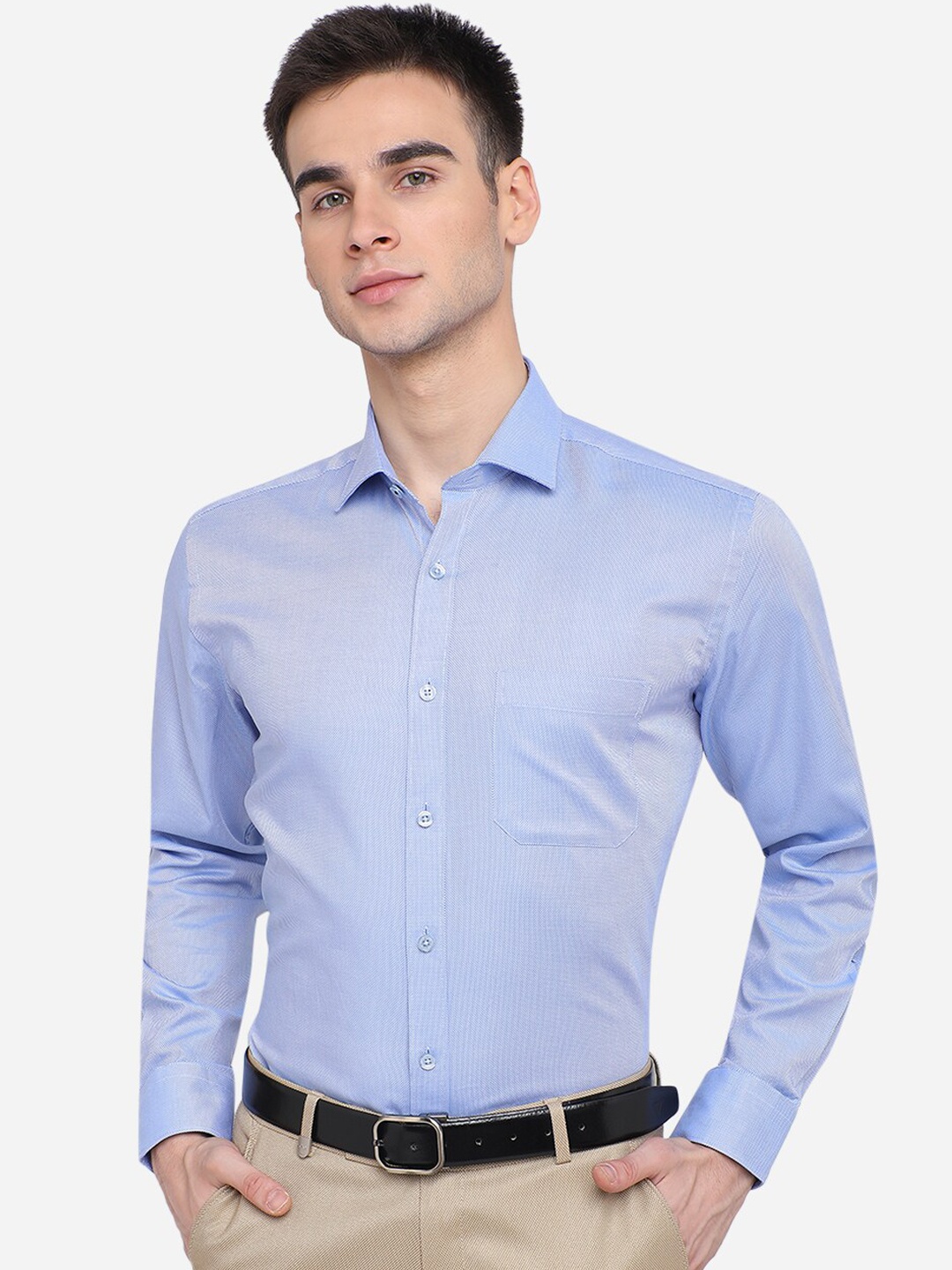JADE BLUE Men Blue Casual Shirt