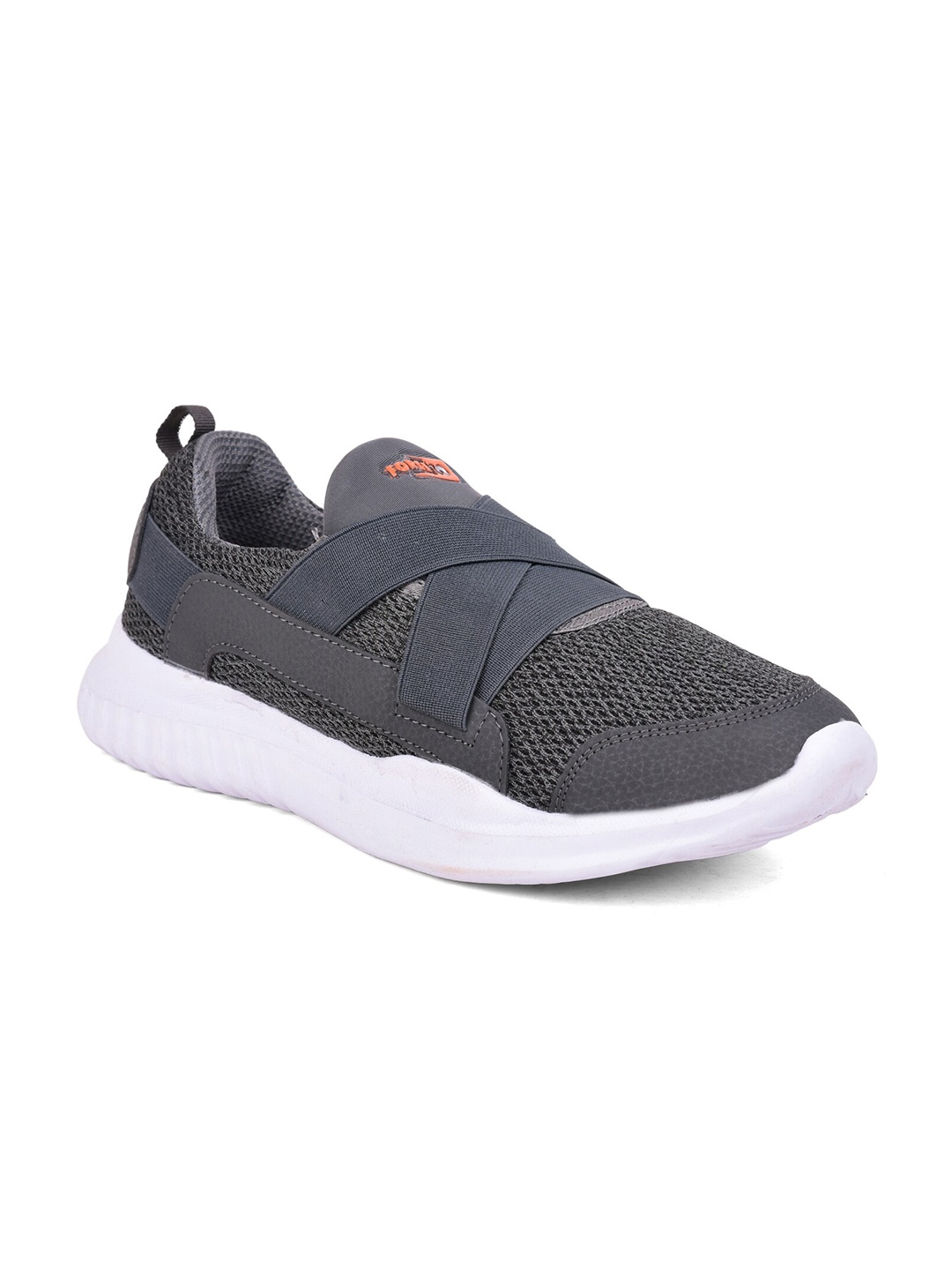 Liberty Men Grey Mesh Running Non-Marking Shoes
