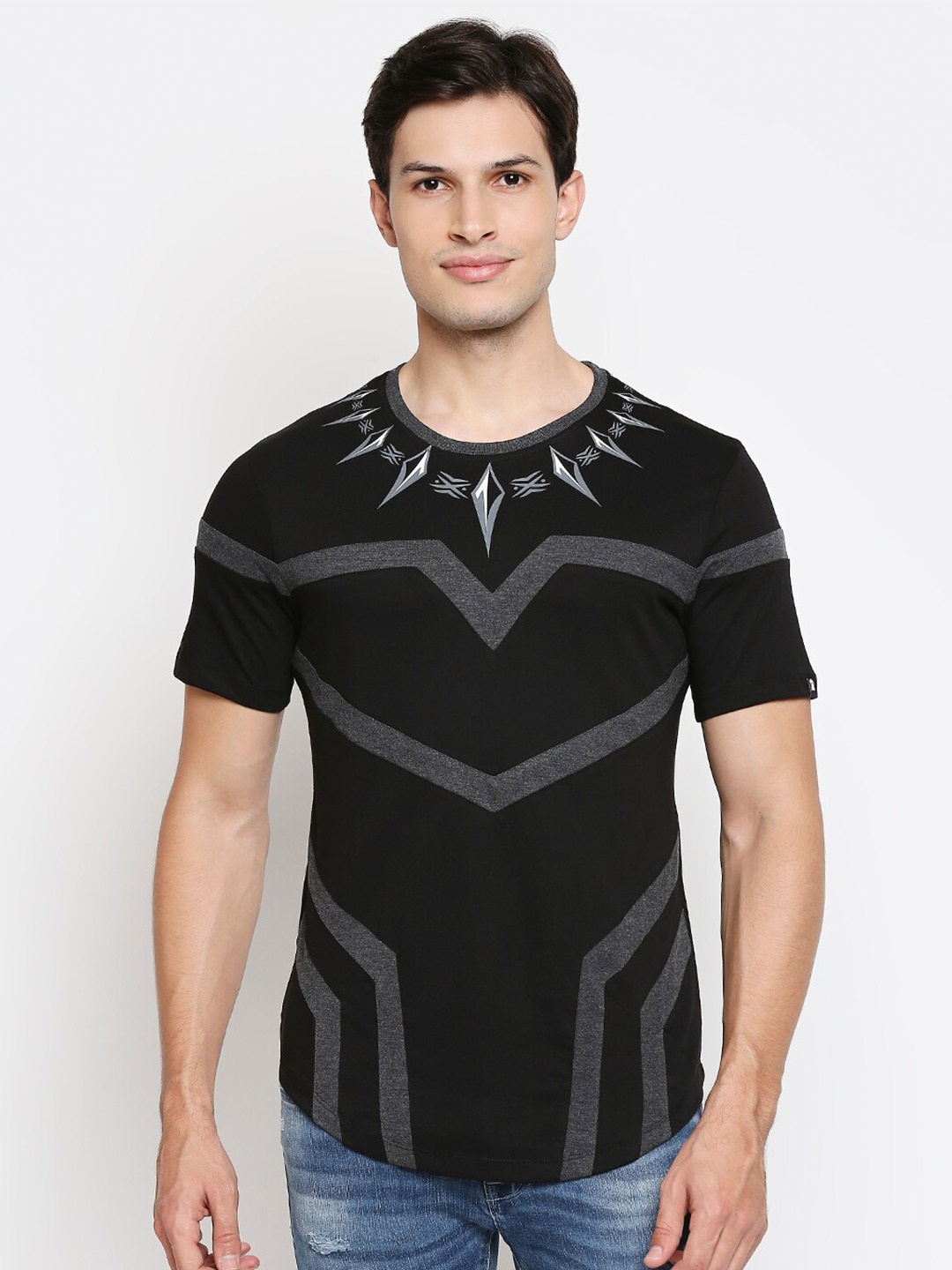 The Souled Store Unisex Black Coloured Black Panther Printed Slim Fit Pure Cotton T-shirt
The Souled Store Unisex Black Coloured Black Panther Printed Slim Fit Pure Cotton T-shirt