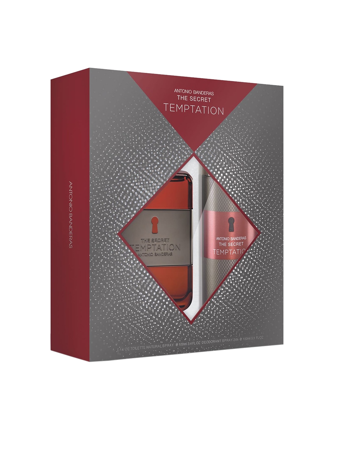 Antonio Banderas The Secret Temptation Eau de Toilette with Deodorant 250ml, Transparent
Antonio Banderas The Secret Temptation Eau de Toilette with Deodorant 250ml, Transparent