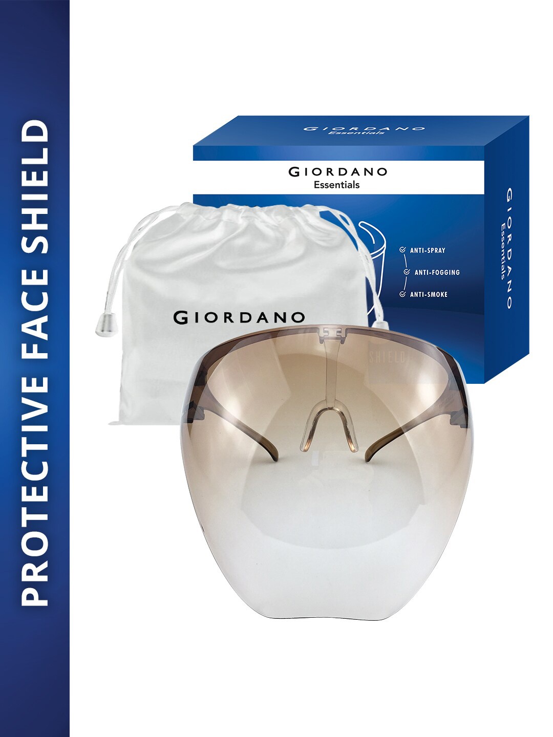GIORDANO Brown & Transparent Goggle Style Face Shield 180 Safety Coverage with Visor
GIORDANO Brown & Transparent Goggle Style Face Shield 180 Safety Coverage with Visor