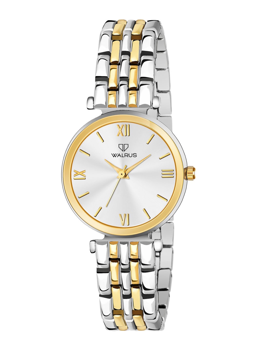 Walrus Women Silver-Toned Brass Dial & Gold Toned Stainless Steel Bracelet Style Straps Analogue Watch
Walrus Women Silver-Toned Brass Dial & Gold Toned Stainless Steel Bracelet Style Straps Analogue Watch