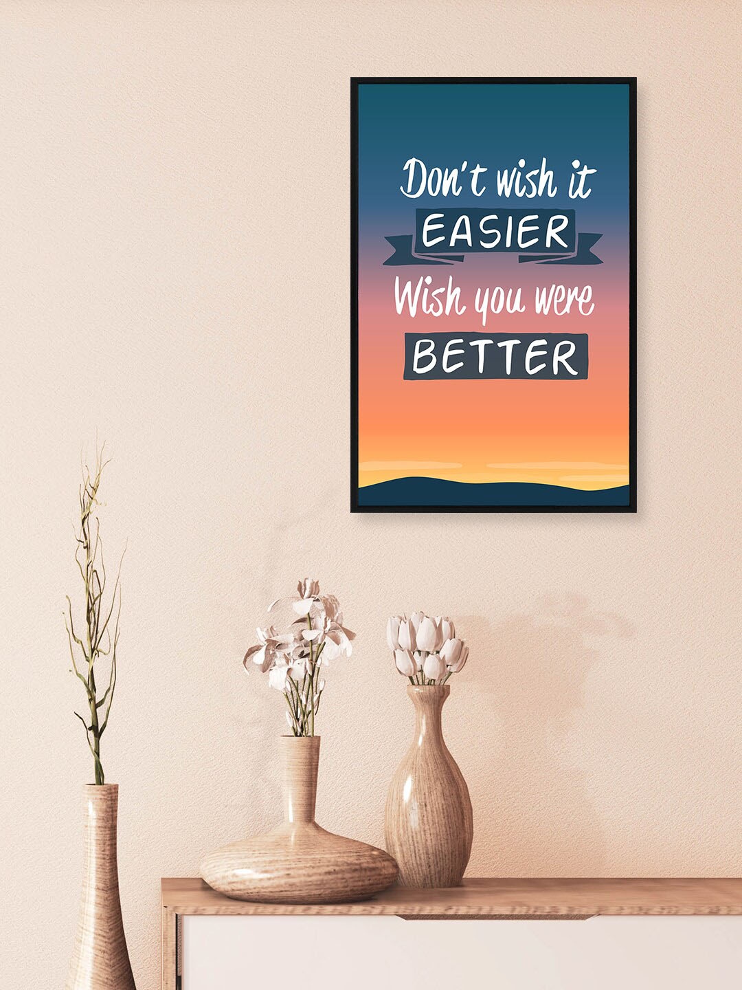 nest ART Black Paper Plane Print Quotes Framed Wall Art