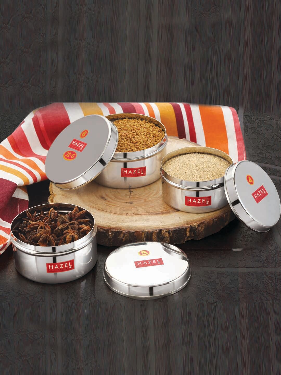 HAZEL Set Of 3 Silver-Toned Solid Stainless Steel Mini Containers Heavy Gauge Premium
HAZEL Set Of 3 Silver-Toned Solid Stainless Steel Mini Containers Heavy Gauge Premium