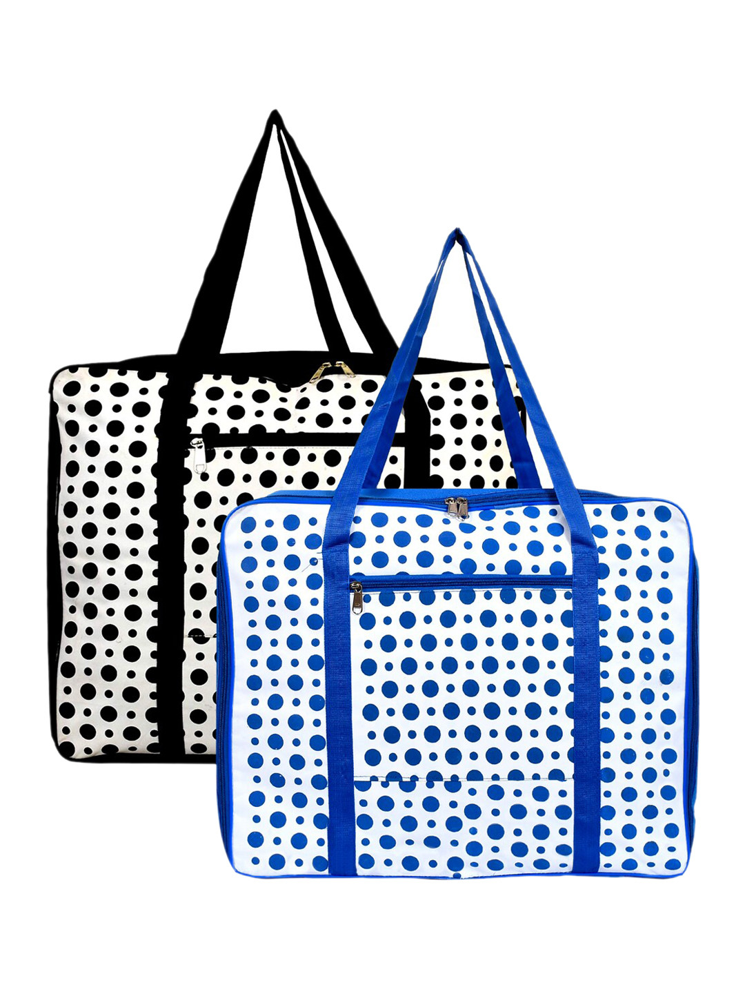 Kuber Industries Set Of 2 Dot Printed Foldable Travel Luggage Duffle Bag, Black
Kuber Industries Set Of 2 Dot Printed Foldable Travel Luggage Duffle Bag, Black