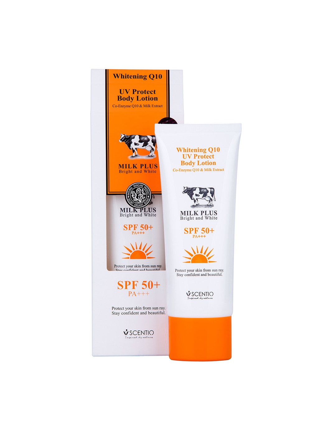 BEAUTY BUFFET Scentio Milk Plus Whitening Q10 UV Protect Body Lotion SPF50+ PA+++, White
BEAUTY BUFFET Scentio Milk Plus Whitening Q10 UV Protect Body Lotion SPF50+ PA+++, White